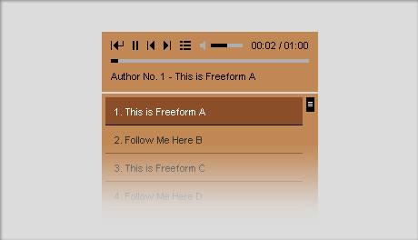 Chameleom HTML5 AudioPlayer  - With Playlist Ex. 4