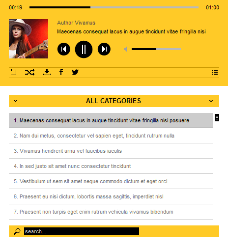 HTML5 AudioPlayer PRO - Color Scheme 2