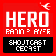 HERO – HTML5 IceCast & ShoutCast Radio Player With History