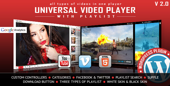 Universal Video Player WordPress Plugin