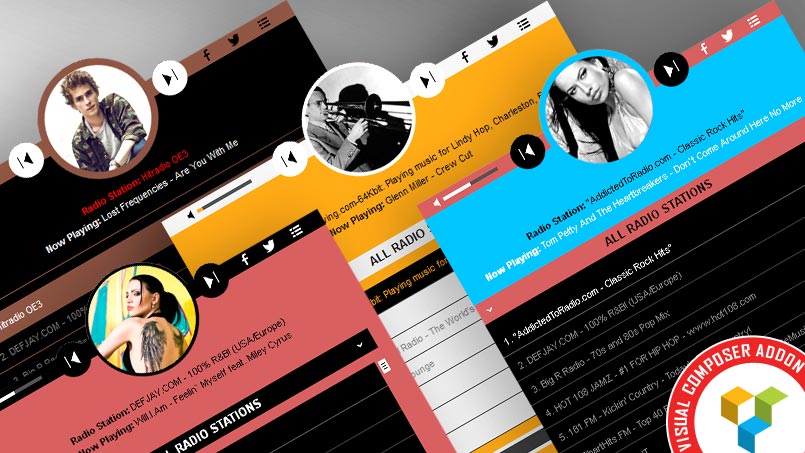 Visual Composer Addon HTML5 Radio Player