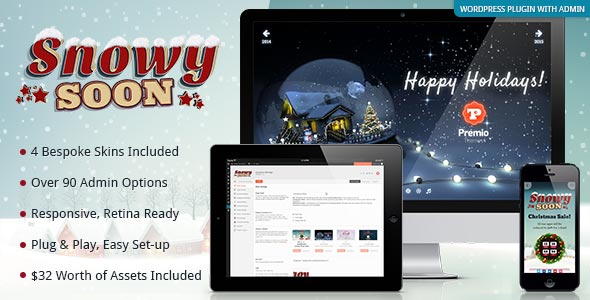 SnowySoon - Multipurpose Landing Placeholder eCard